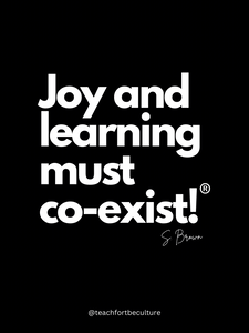 Joy and learning - digital poster