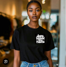 Load image into Gallery viewer, Dope beyond the rubric® - pocket-design tee with art on front and back.
