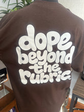 Load image into Gallery viewer, Dope beyond the rubric® - pocket-design tee with art on front and back.
