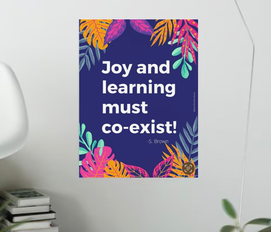 Joy & Learning Poster (digital copy)