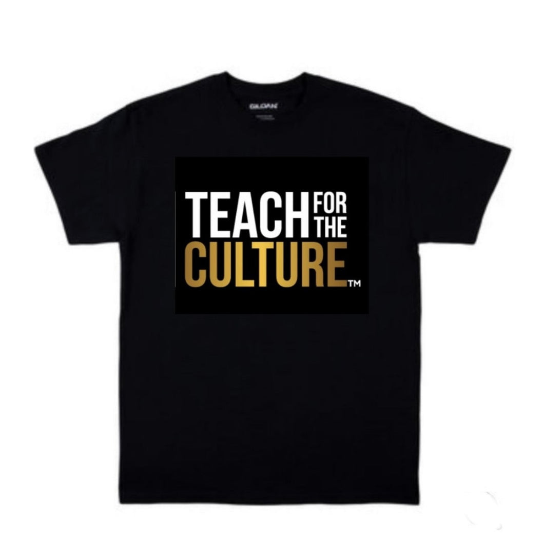 Gold and black logo-design tee!
